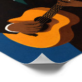 Impression d'art mural de guitariste à l'âme | Fol (Coin)