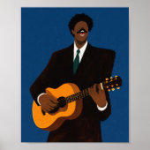 Impression d'art mural de guitariste à l'âme | Fol (Devant)