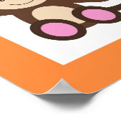 Impression d'art mural de la nurserie du singe Swe (Coin)