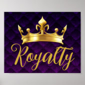 Impression d'art mural de luxe couronne violette r (Devant)