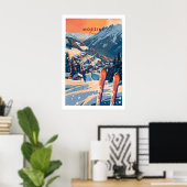 Impression d'art mural de Morzine - Affiche de ski (Bureau à domicile)