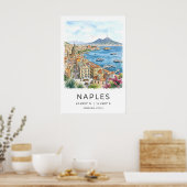 Impression d'art mural de Naples Baie turquoise et (Cuisine)
