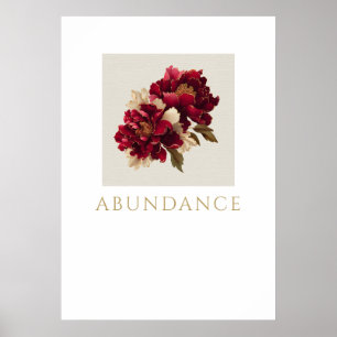 Impression d'art mural de pivoine d'abondance – Sy