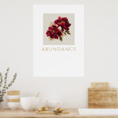 Impression d'art mural de pivoine d'abondance – Sy (Cuisine)