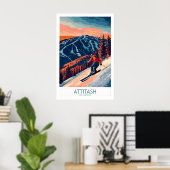 Impression d'art mural de ski Attitash 1 (Bureau à domicile)