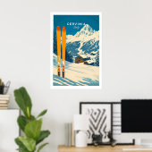 Impression d'art mural de ski Cervinia 1 (Bureau à domicile)