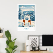 Impression d'art mural de ski Ruka 1 (Bureau à domicile)