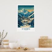 Impression d'art mural de St Moritz - Suisse 1 (Cuisine)