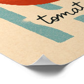 Impression d'art mural de tomate vintage | Cuisine (Coin)
