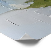 Impression d'art mural de vase d'hortensia vintage (Coin)