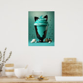 Impression d'art mural Délice de glace verte menth (Cuisine)