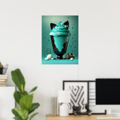 Impression d'art mural Délice de glace verte menth (Bureau à domicile)