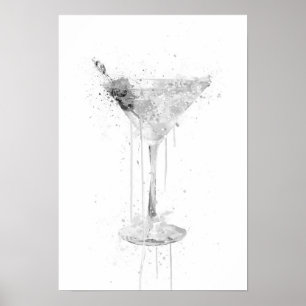 Impression d'art mural Dry Martini Cocktail (Éditi