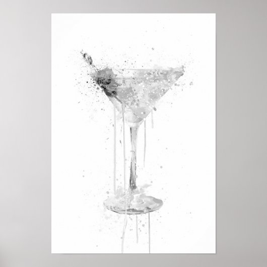 Impression d'art mural Dry Martini Cocktail (Éditi (Devant)
