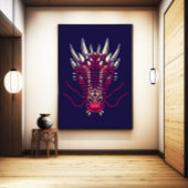 Impression d'art mural du Dragon du Zodiaque Chino
