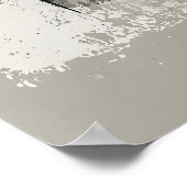 Impression d'art mural géométrique abstrait, neutr (Coin)