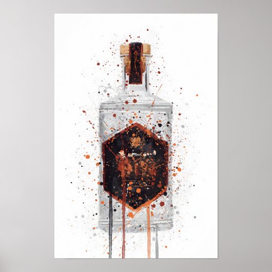 Impression d'art mural 'Honeycomb' de bouteille de (Devant)