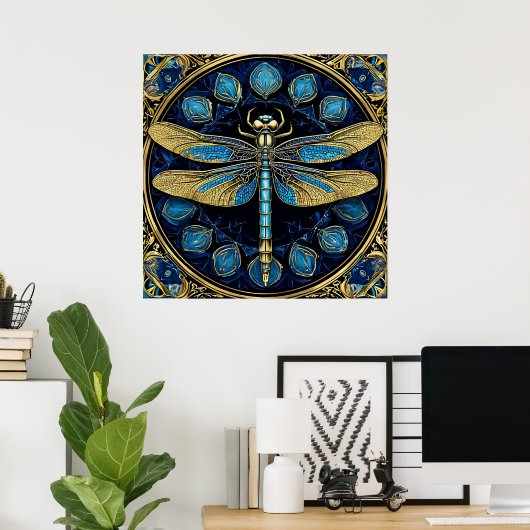 Impression d'art mural libellule Décoration insect (Bureau à domicile)