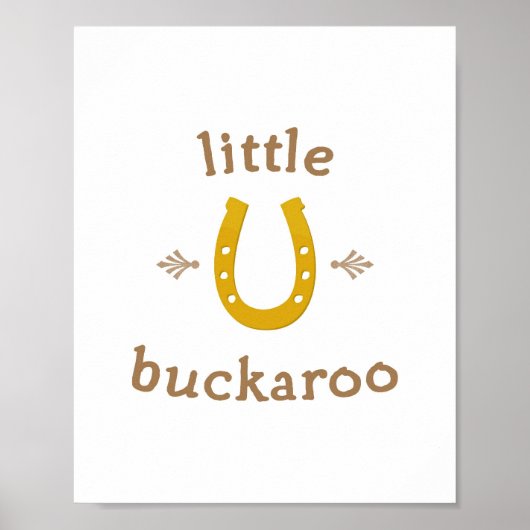 Impression d'art mural Little Buckaroo 20x25 cm (Devant)