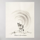 Impression d'art mural Loup Solitaire (Devant)