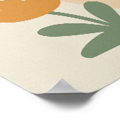 Impression d'art mural minimaliste de champignons (Coin)