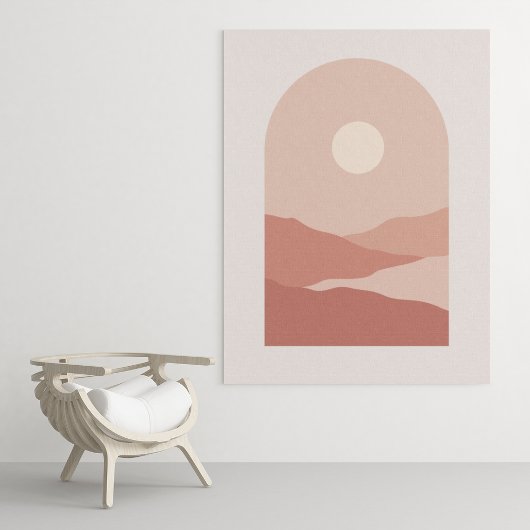 Impression d'art mural moderne boho, affiche papie