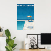 Impression d'art mural moderne de piscine d'été en (Bureau à domicile)