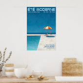 Impression d'art mural moderne de piscine d'été en (Cuisine)