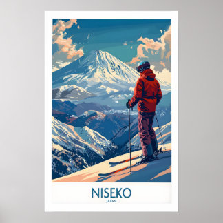 Impression d'art mural Niseko - Affiche de ski Jap