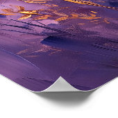 Impression d'art mural poster de fleurs de lavande (Coin)