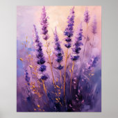 Impression d'art mural poster de fleurs de lavande (Devant)