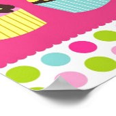 Impression d'art mural pour nurserie enfants Cupca (Coin)