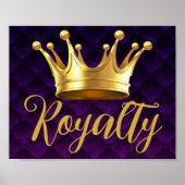 Impression d'art mural Royal Crown Purple Plush (Devant)