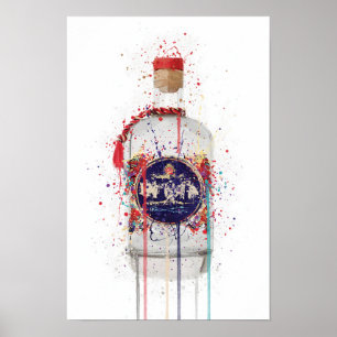 Impression d'art mural 'Tusk' représentant une bou