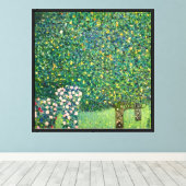 Impression d'art murale de Gustav Klimt Roses sous (Insitu (Plancher de Bois))