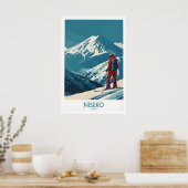 Impression d'art Niseko - Affiche de ski Japon 1 (Cuisine)