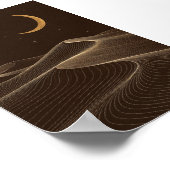 Impression d'art Nocturne Desert Line (Coin)
