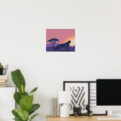 Impression d'art non estampillée Cheetah 14 po x 1 (Bureau à domicile)