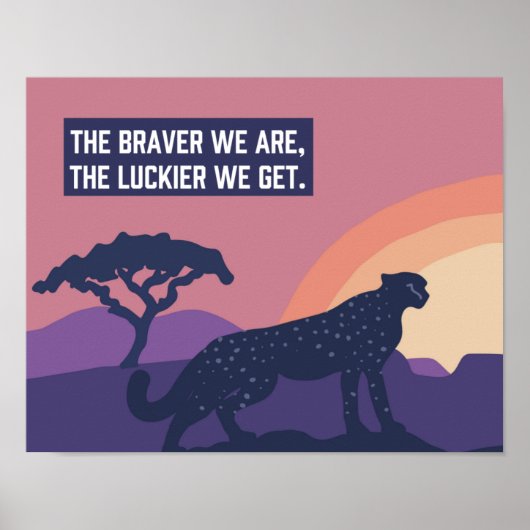 Impression d'art non estampillée Cheetah Luckier 1 (Devant)