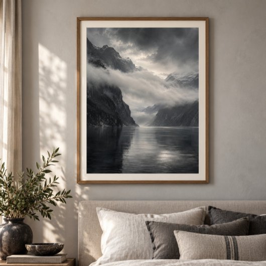 Impression d'art Nuage sur le Fjord