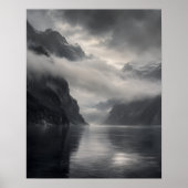 Impression d'art Nuage sur le Fjord (Devant)