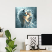 Impression d'art numérique de fantasy AI Ensemble  (Bureau à domicile)