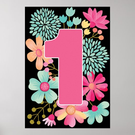 Impression d'art numéro un pour le premier anniver (Devant)