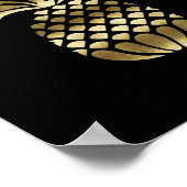 Impression d'art OR PINEAPPLE (Coin)