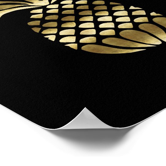 Impression d'art OR PINEAPPLE (Coin)