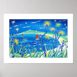 Impression d'art : Palmiers moches et Agapanthus T