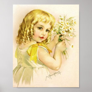 Impression d'art par Maud Humphrey Fille en robe j