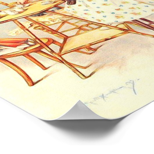 Impression d'art par Maud Humphrey Tea Party (Coin)