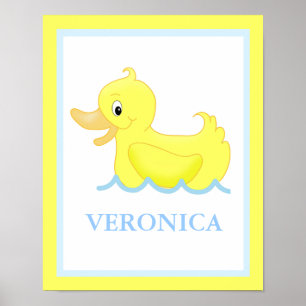 Impression d'art personnalisée Little Ducky Canard