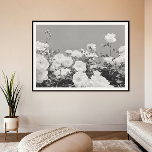 Impression d'art photo de jardin floral de roses g